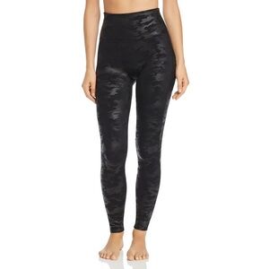Spanx faux leather camo tummy control legging - L